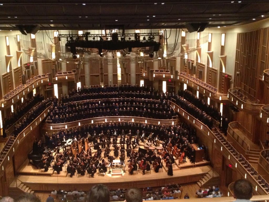 View from the last row in the hall!