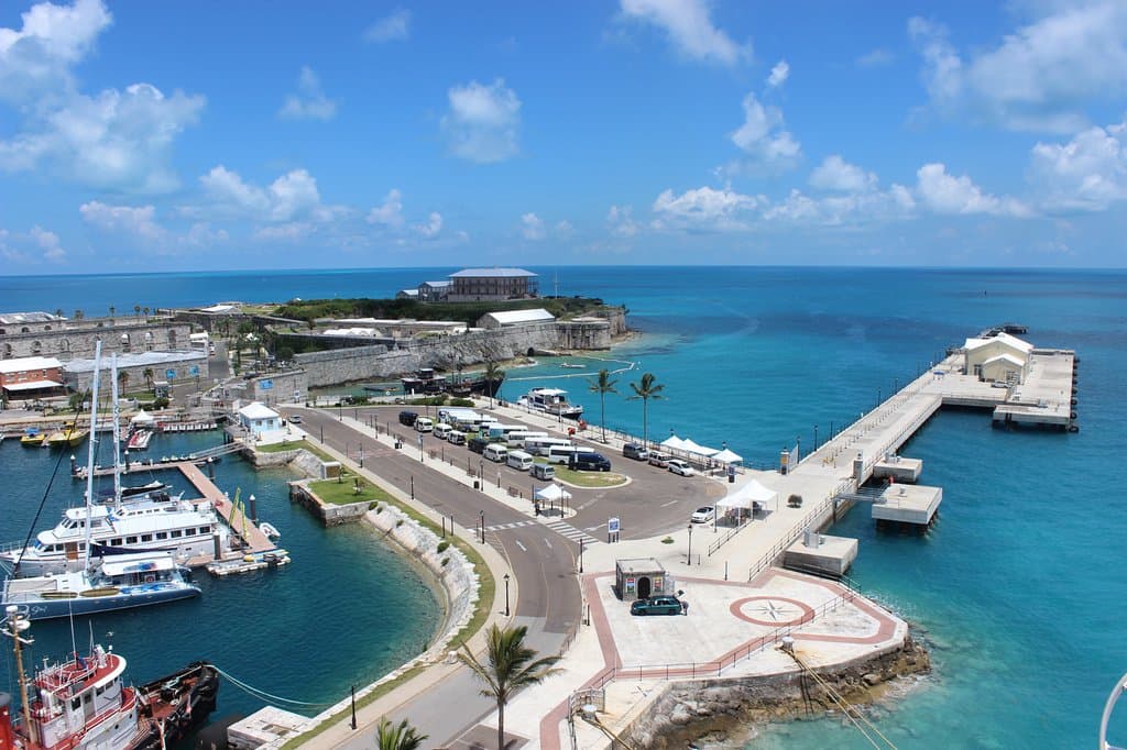 Royal Naval Dockyard from my cruise ship.