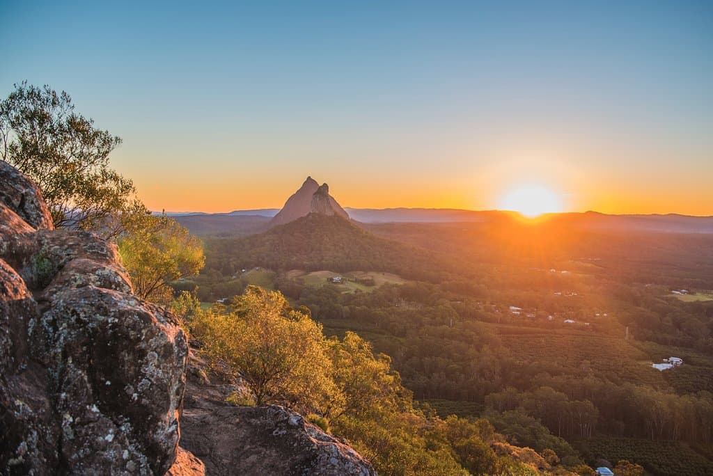 Sunset from Mt Ngungun