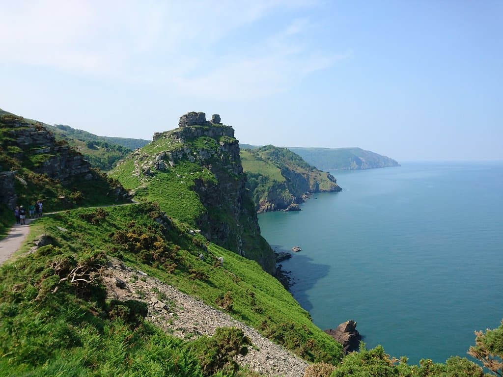 Valley of rock via coastal path