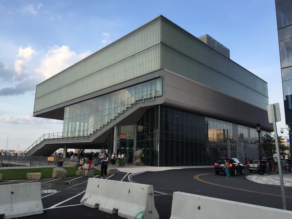 Exterior of ICA building, interesting architecture