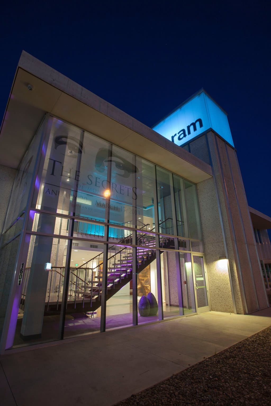 The museum at night