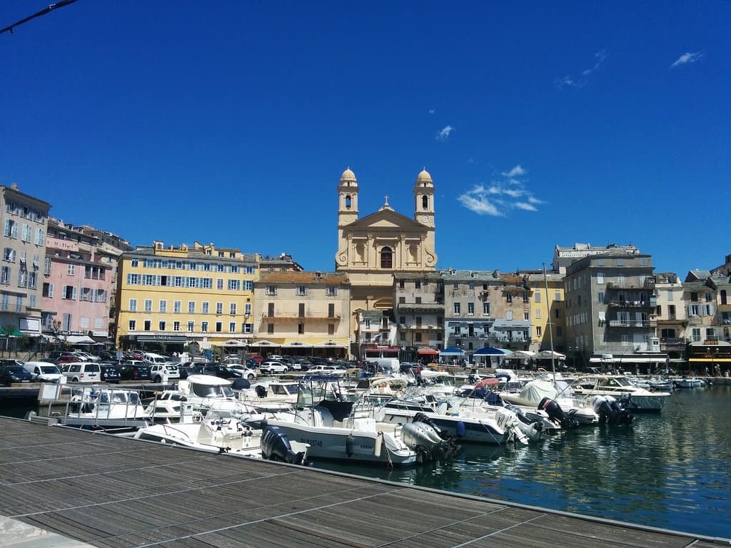 St.Jean Baptiste Church View from the Bastia Port Lighthouse