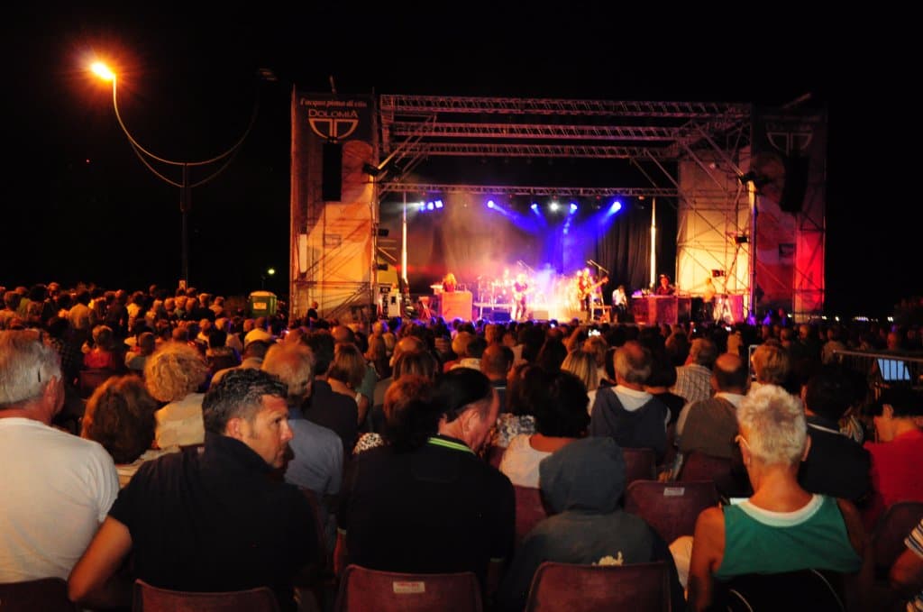Piazza Marcello d'Olivo durante un evento