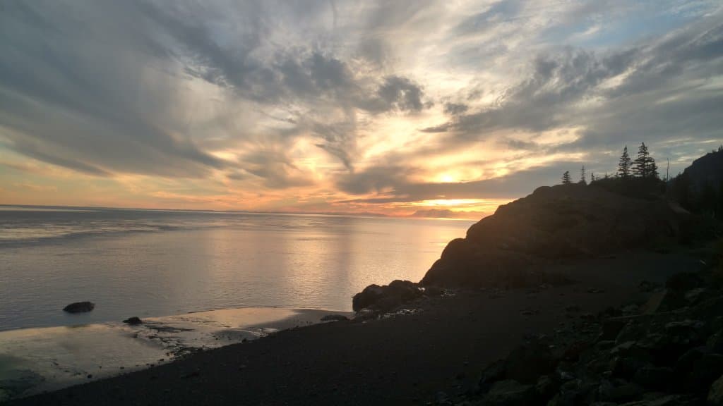 Sunset at Beluga Point