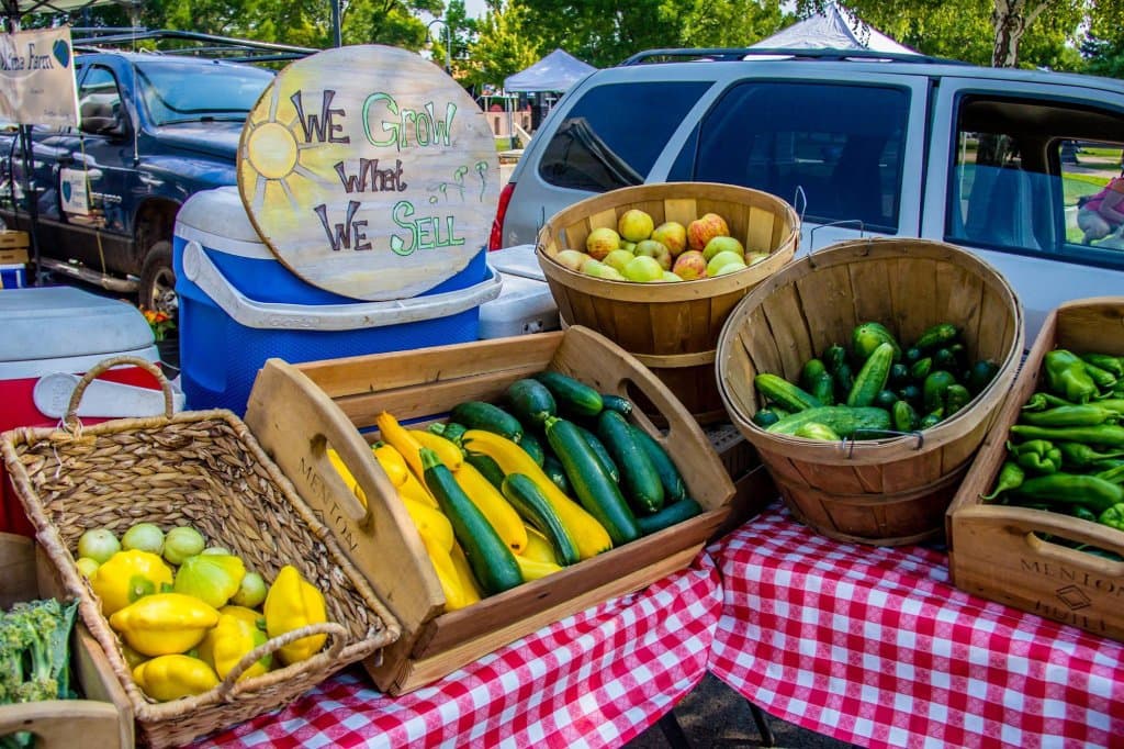 Farm Stall at Ukiah Farmer's Market
