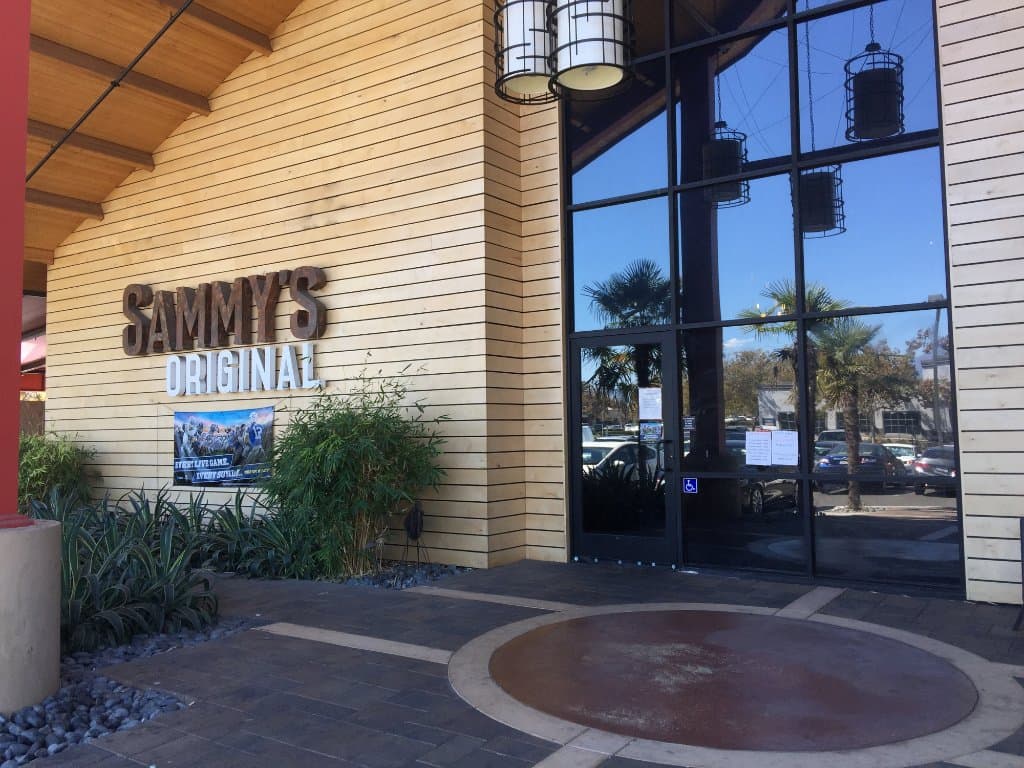 Front entrance backs up to I-15