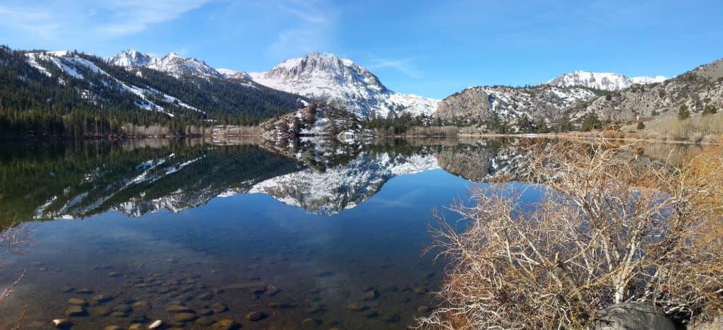 Carson Peak as seen from the Gull Lake Marina
