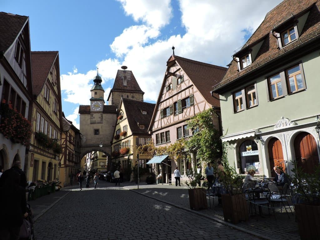 Markusturm and Buttelhaus, Rothenburg ob der Tauber, Alemania.