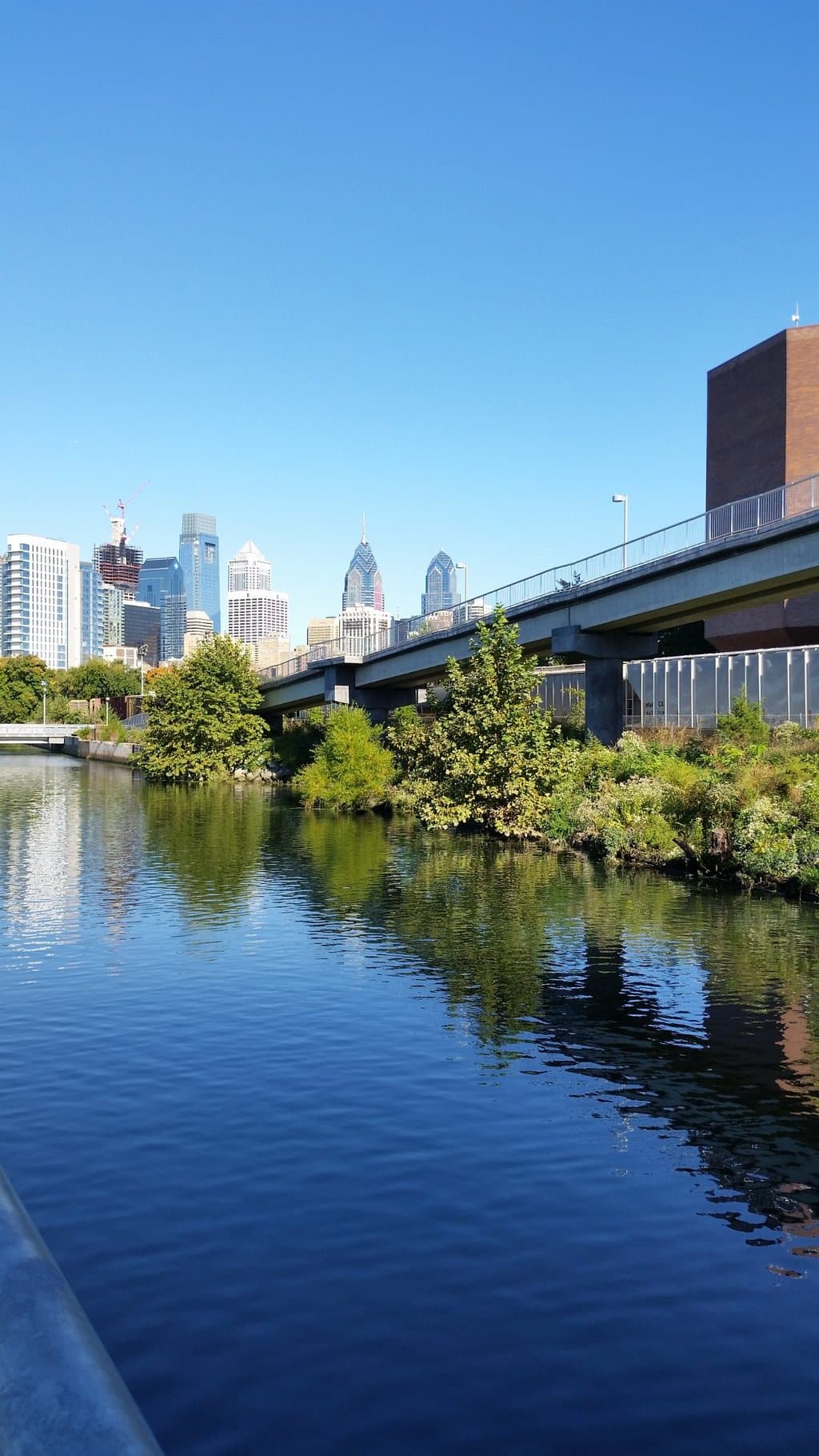 Philly Skyline on the Schuylkill River Trail
