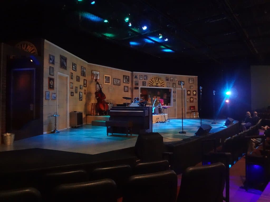 view from our seats before The Million $ Quartet started