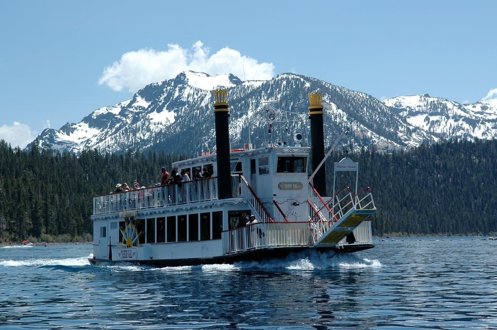 Tahoe Gal cruising on Lake Tahoe.