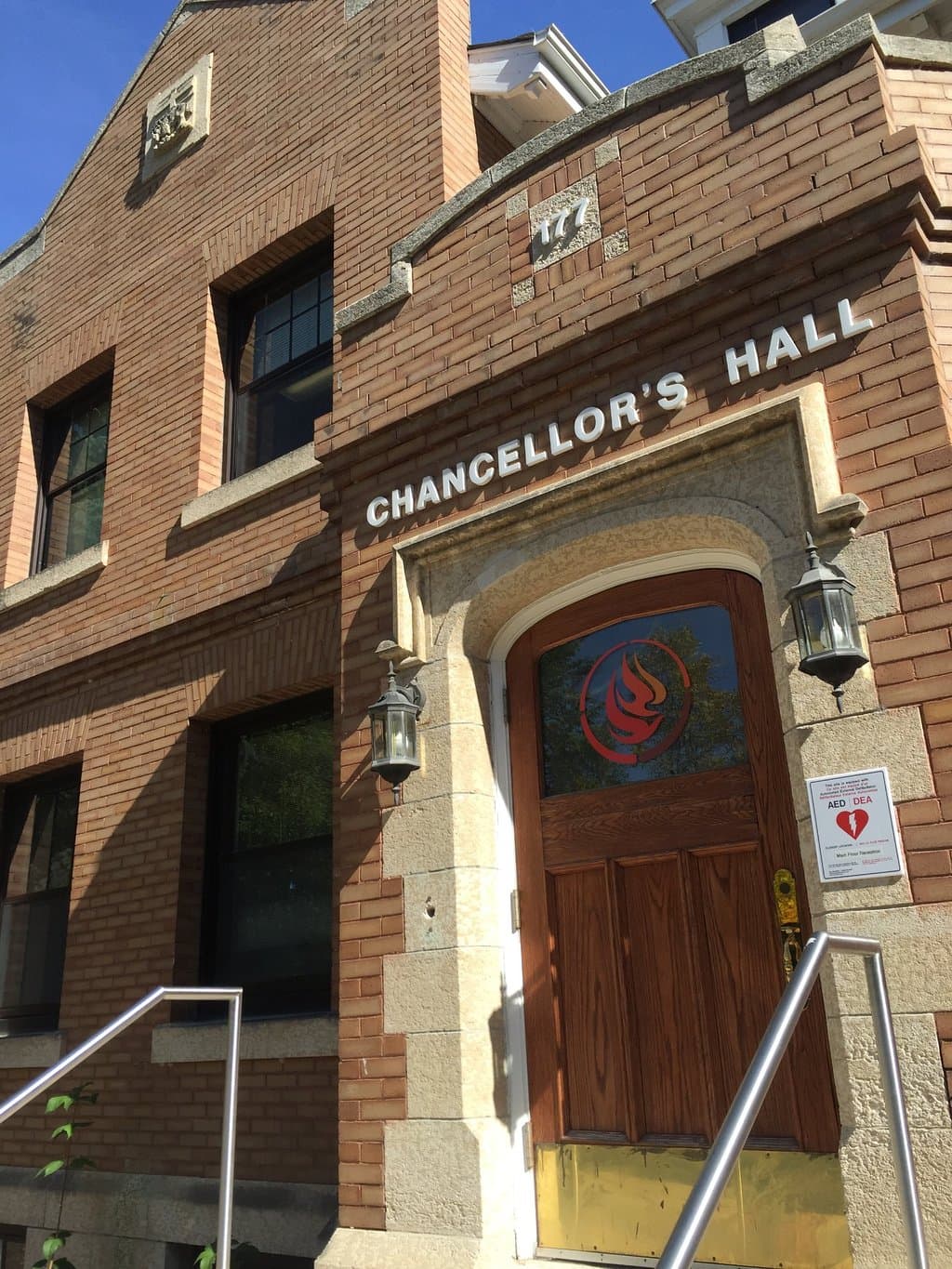 Exterior of Chancellors Hall, home of National Center for Truth and Reconciliation, Winnipeg, M