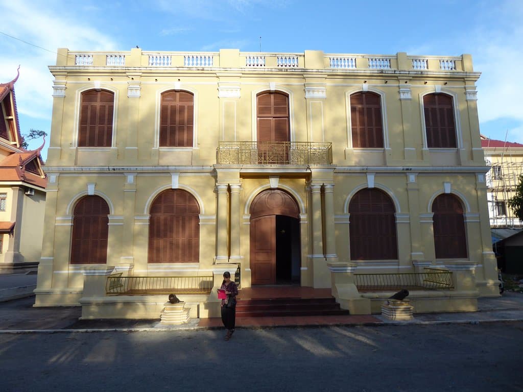 The buitiful French colonial building