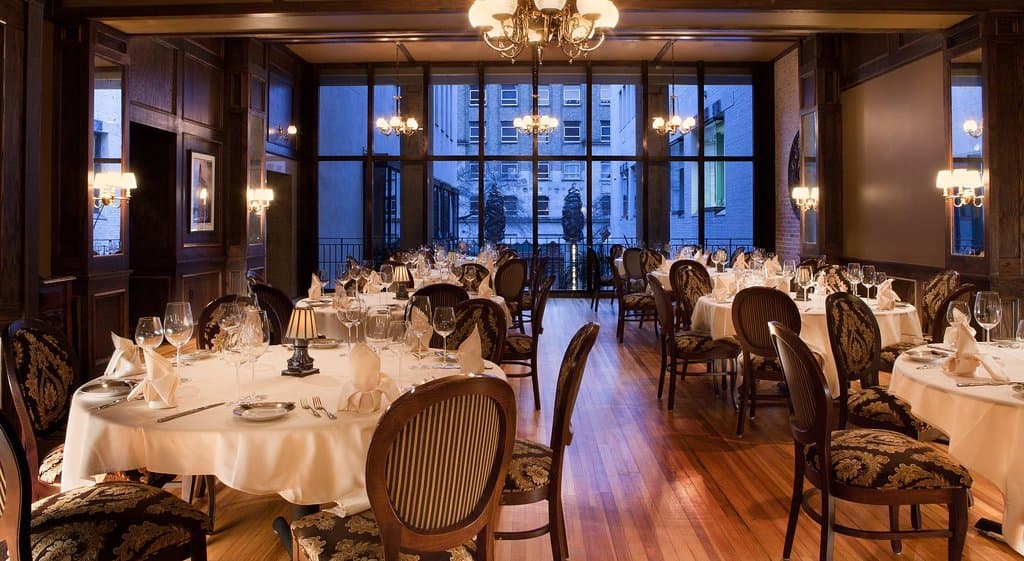 Private Dining Room overlooking courtyard