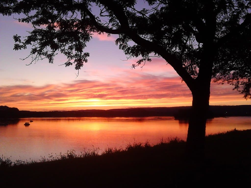 Sunsets over the Susquehanna River are absolutely breathe taking!