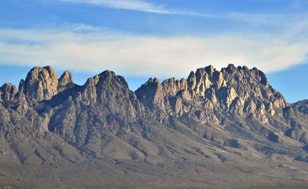 View of the mountains on a crisp December day