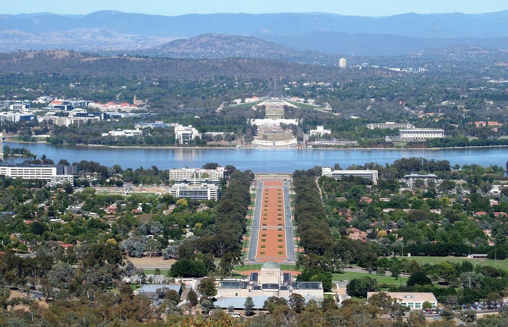 View from Mt Ainslie