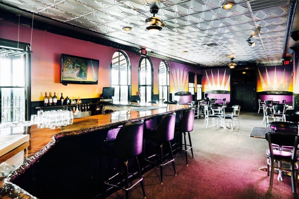 newly renovated with bar added bar seating and covered patio!