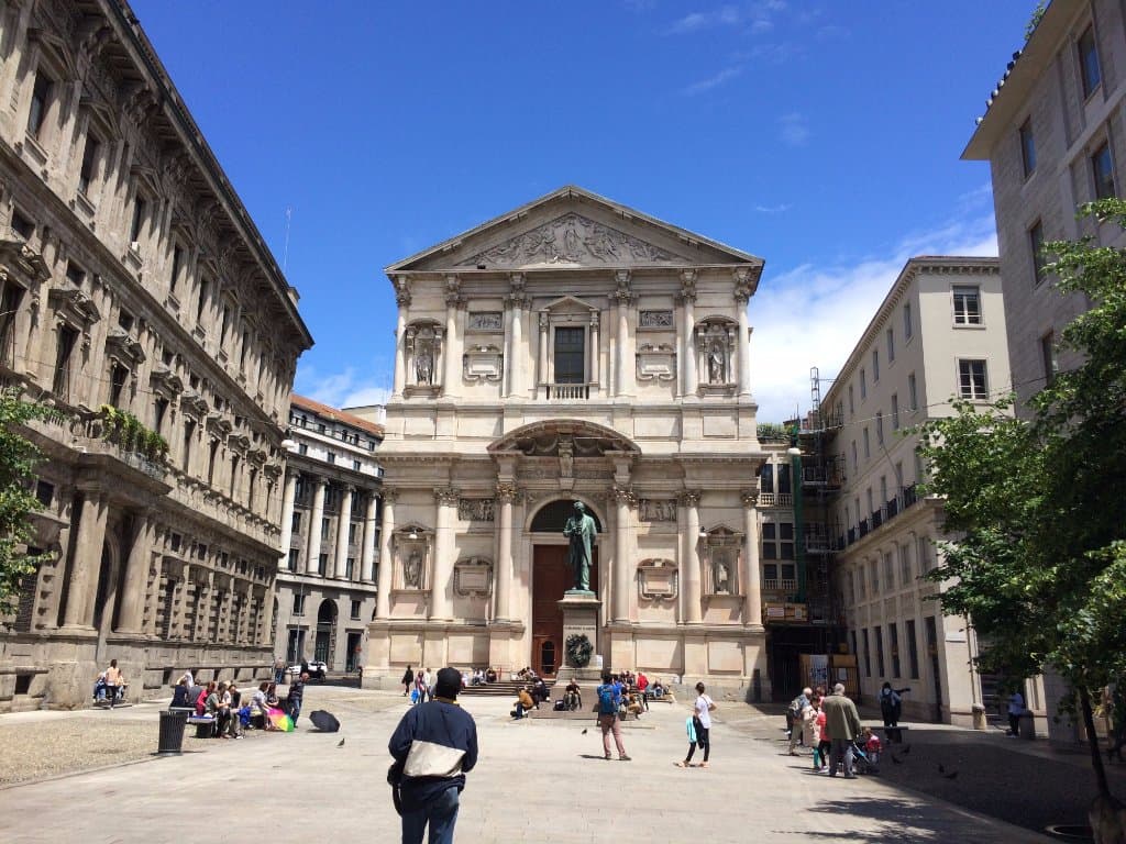 Small Quiet Square in Front of the Church