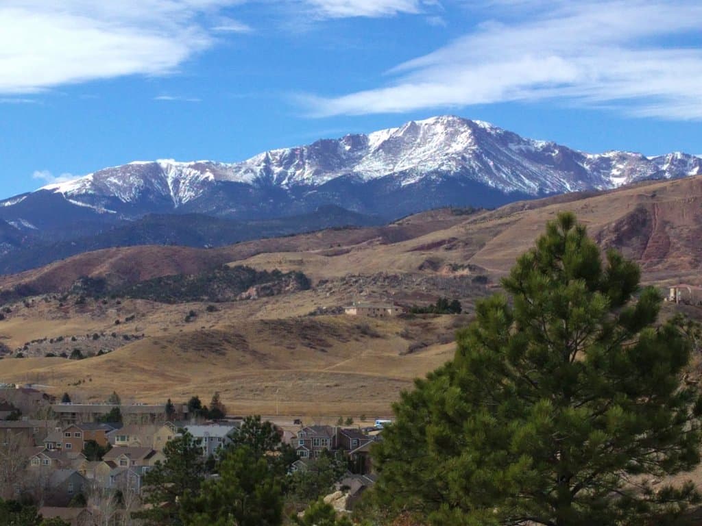 random photo taken from rock formations in one part of the park.