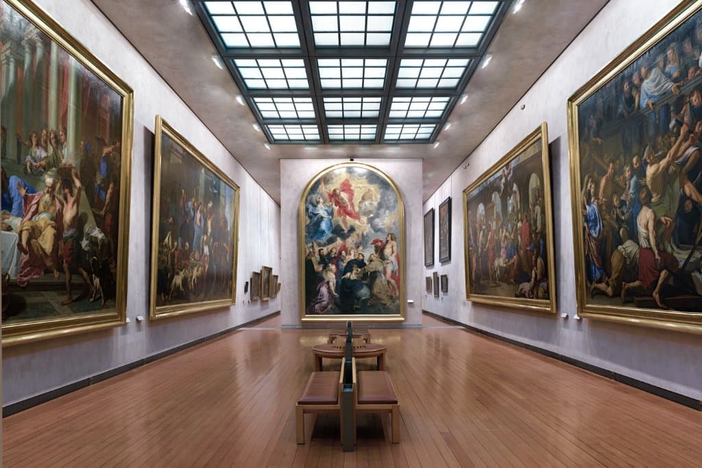 Salles des grands tableaux 17e siècles : Rubens, Lebrun, Le Sueur, Champaigne, Jouvenet,