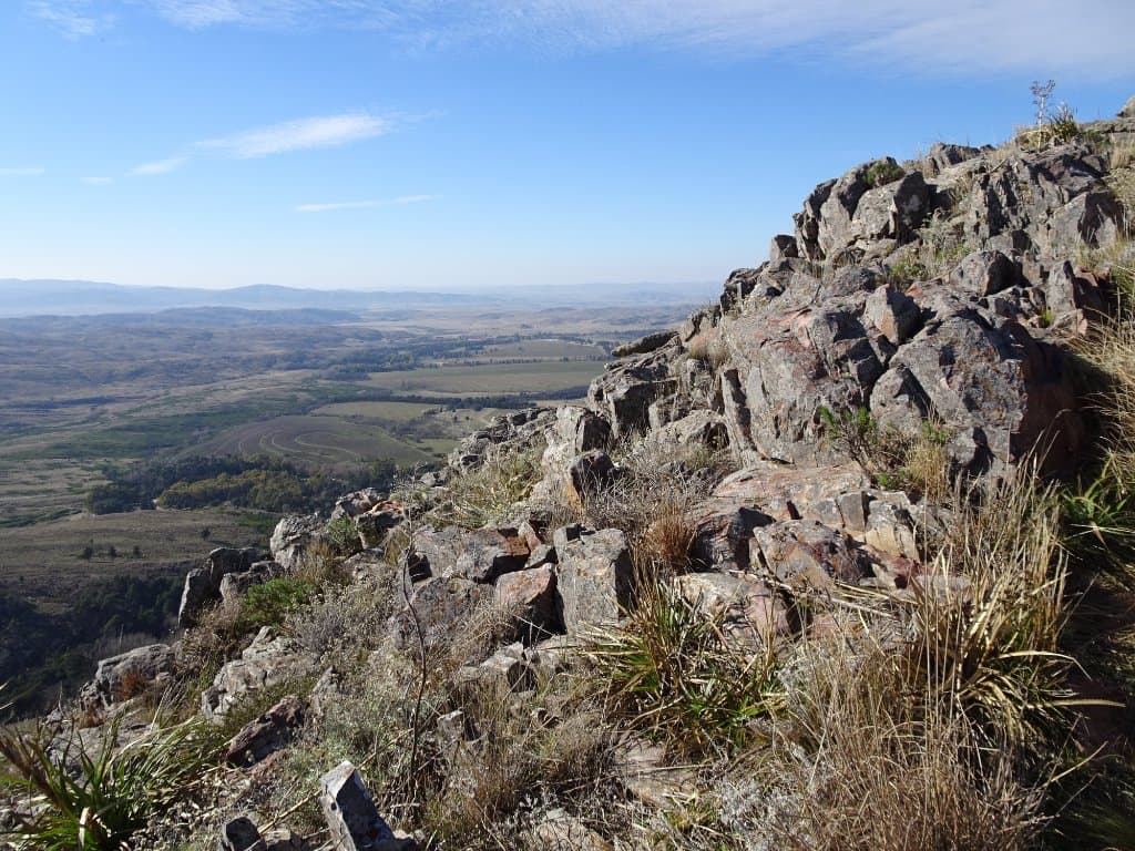 Vista desde la cima del cerro.