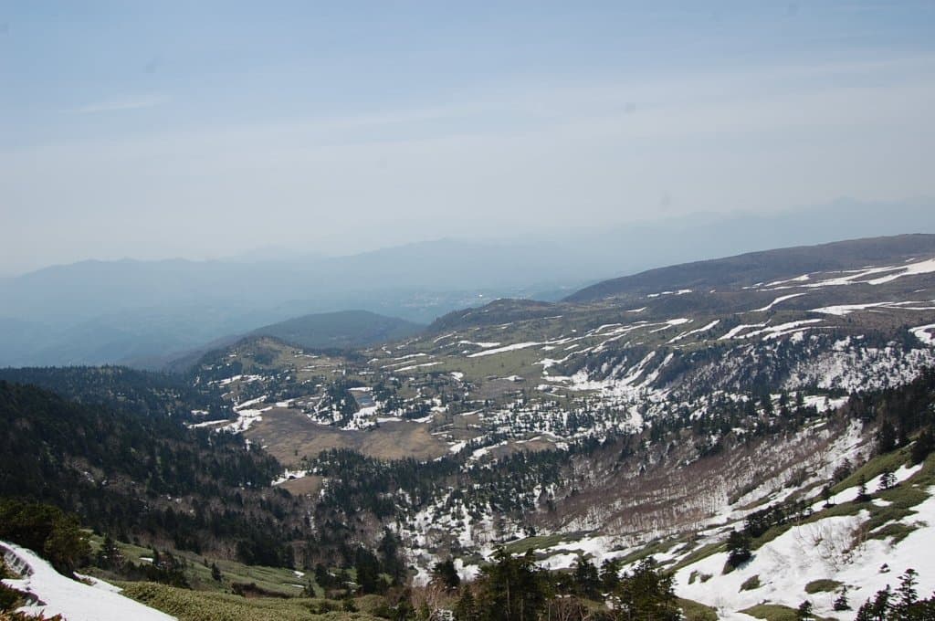 雪渓がきれいでした。