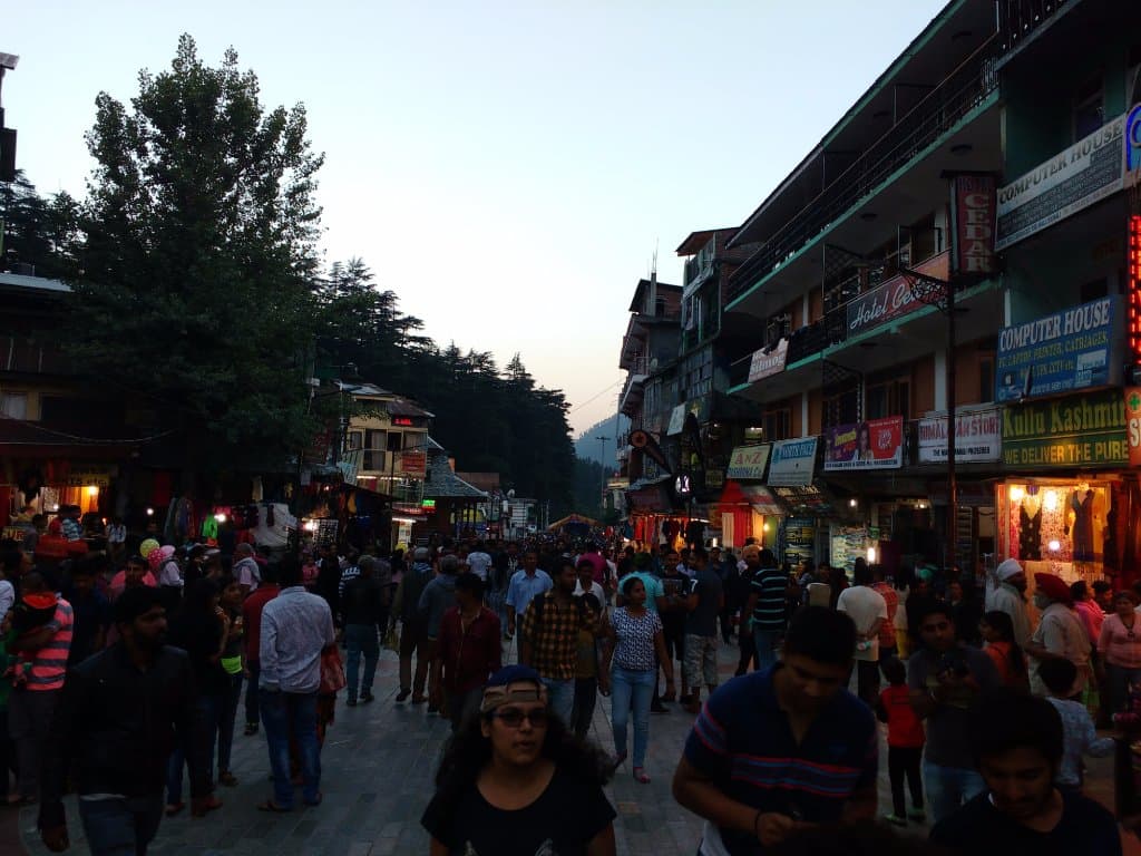 Market in the evening