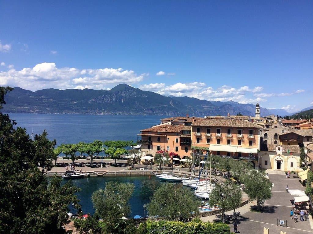 The view of the town from the walls of the castle