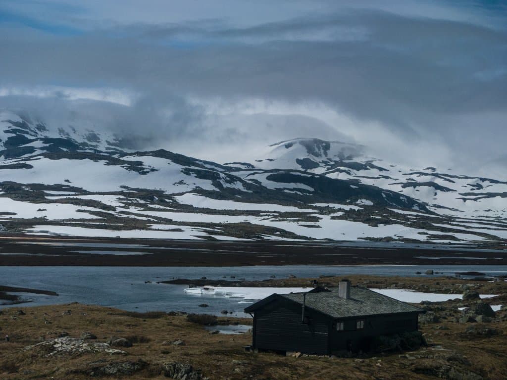 Not used to seeing snow in June