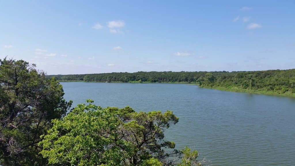 One of the many great views of the lake one the Bosque trail