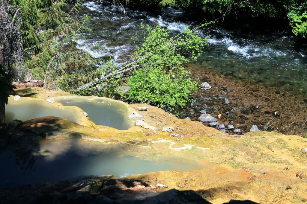 The natural hot springs - nestled into the Umpqua National Forest in Oregon's Cascade Mountains