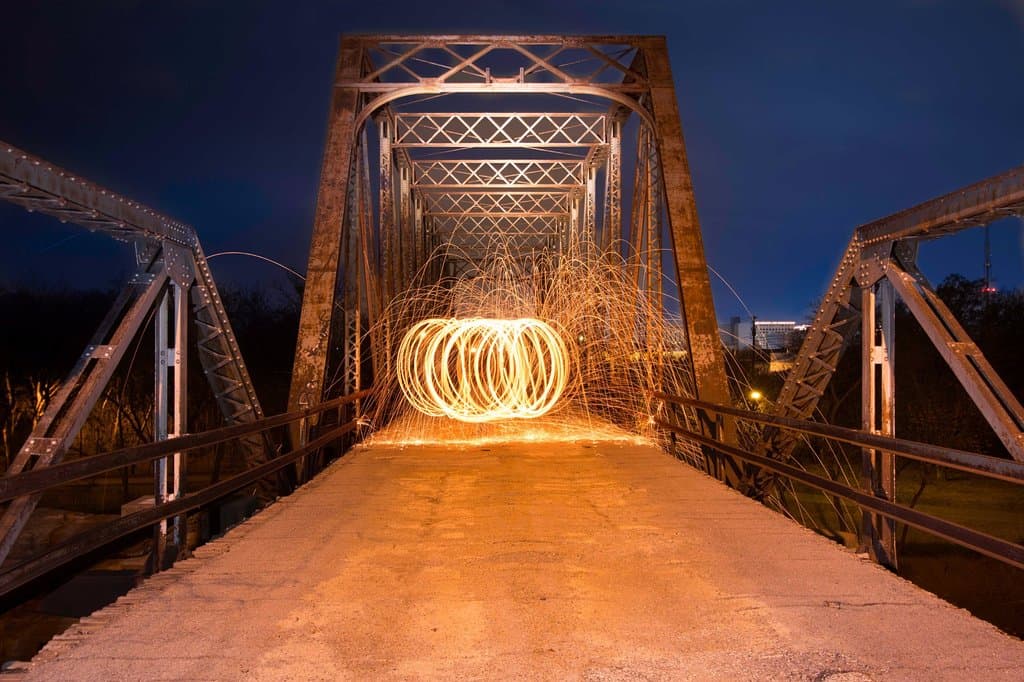 This was just a creative experiment from the bridge that is part of the beginning of the trail.