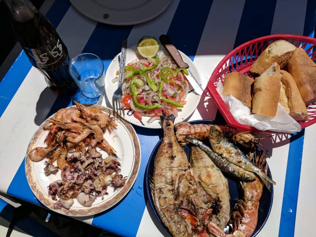 Freshly Grilled Seafood