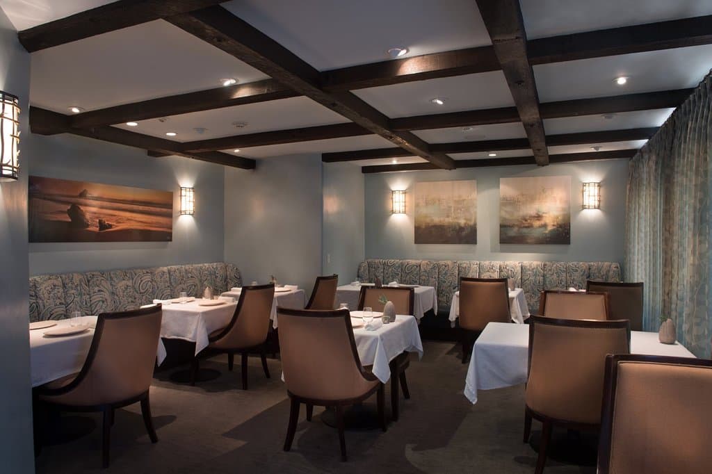 Our intimate, romantic dining room.