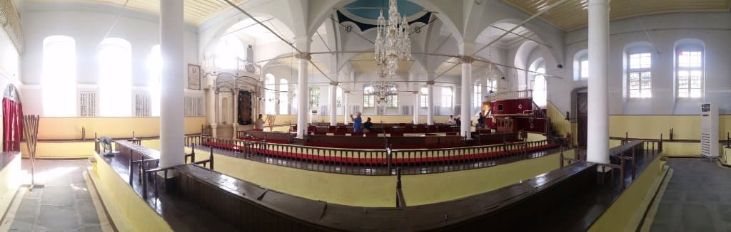 The interior of the synagogue