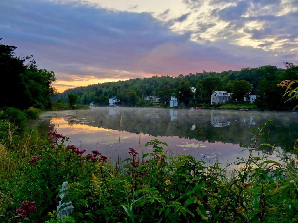 Sunset Lake Floating Bridge