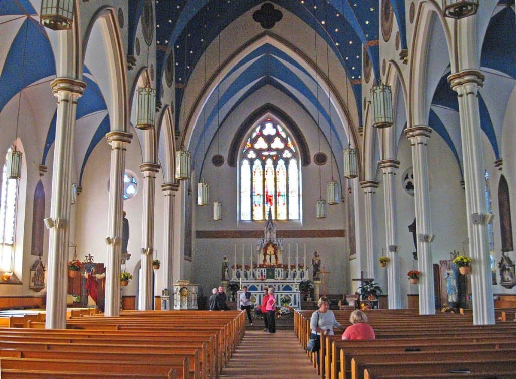 Inside St. Simon & St. Jude Roman Catholic Church, Tignish, PEI