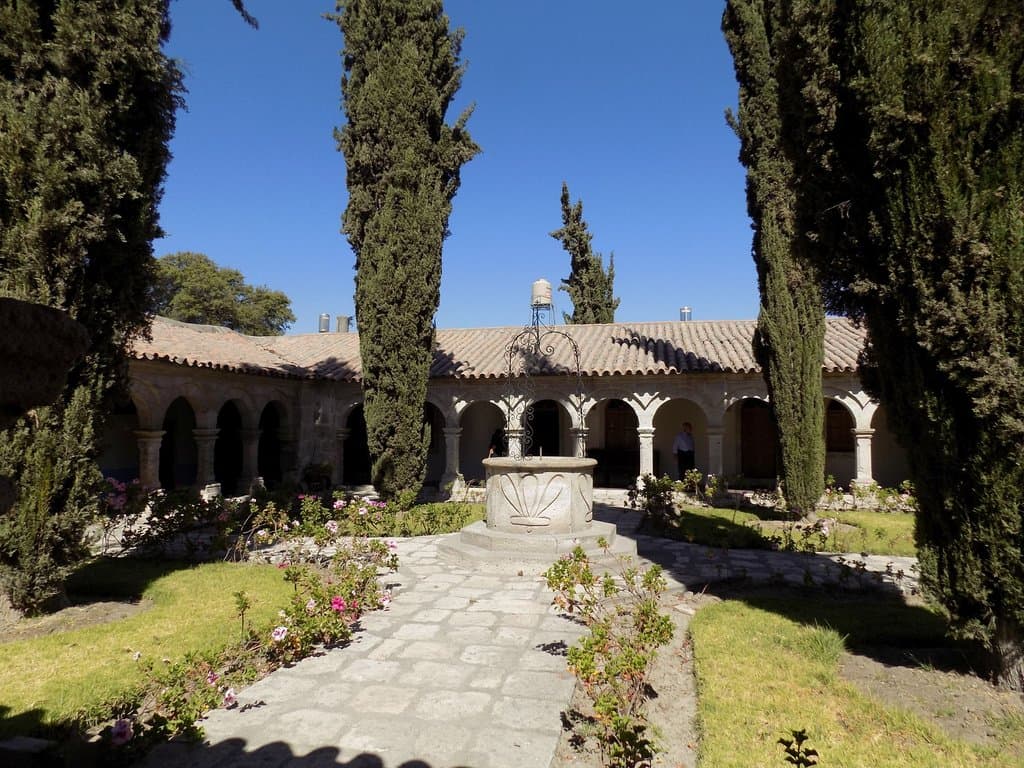 One of the cloisters, in the light of midday