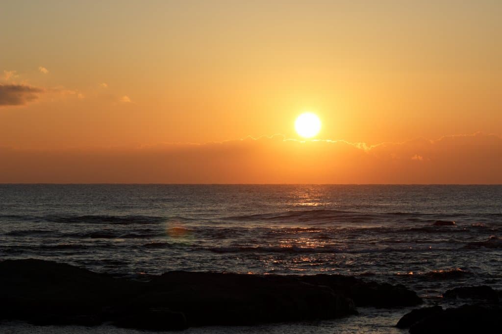 道の駅千倉 潮風王国から見たご来光