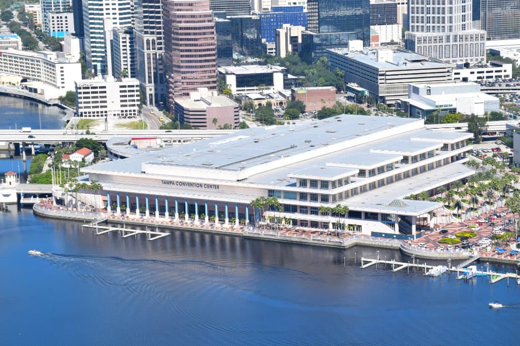 Tampa Convention Center aerial view