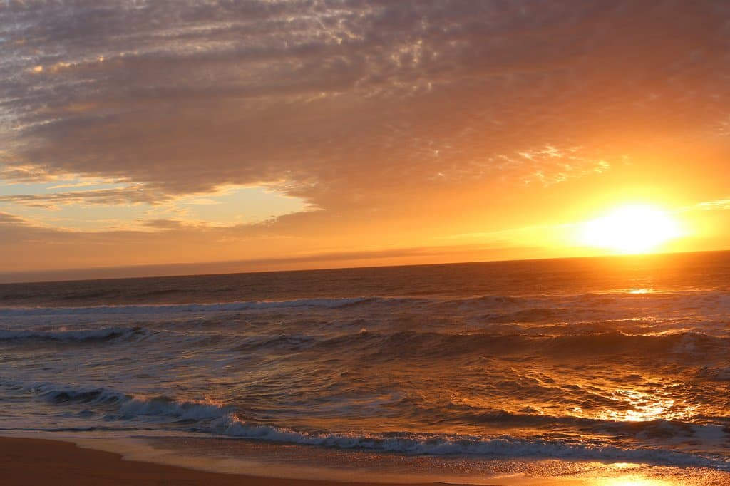Sunset on Half Moon Bay State Beach