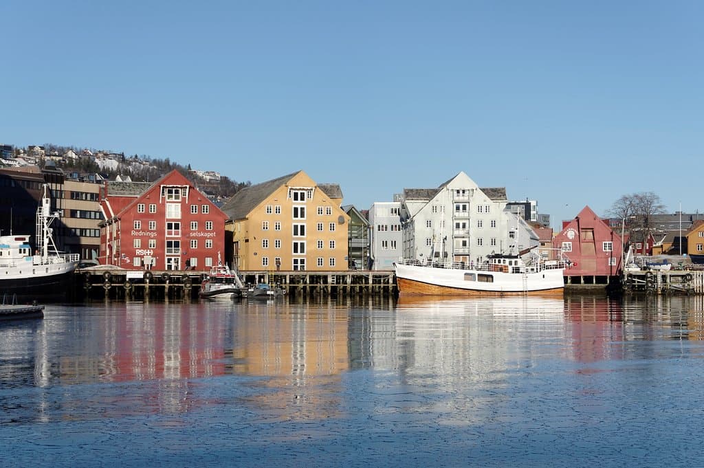 Polar Museum on the right (red building)