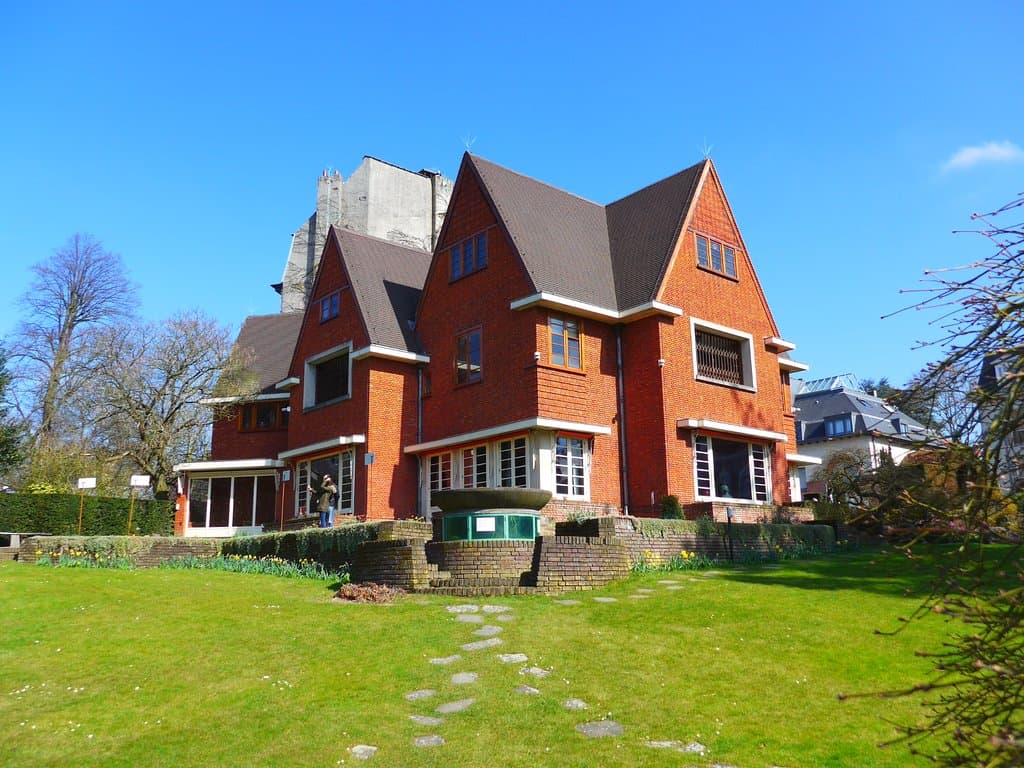 Brussels, Musée David et Alice van Buuren, view from the garden