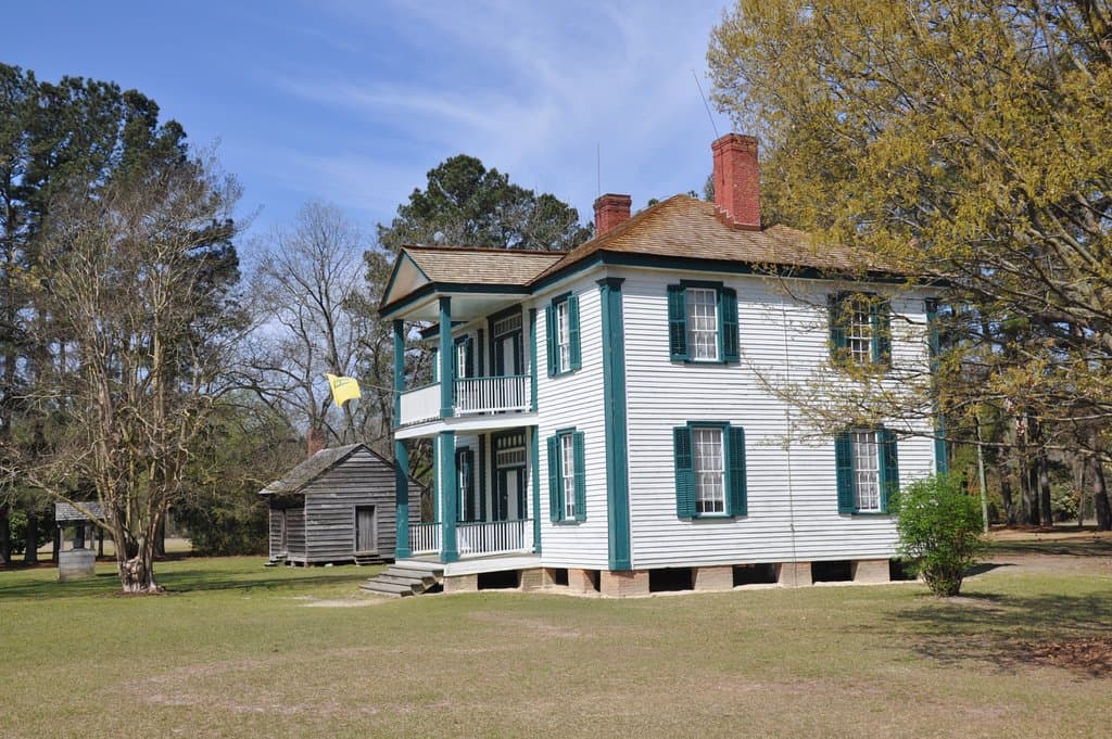 The original Harper farmhouse at Bentonville Battlefield