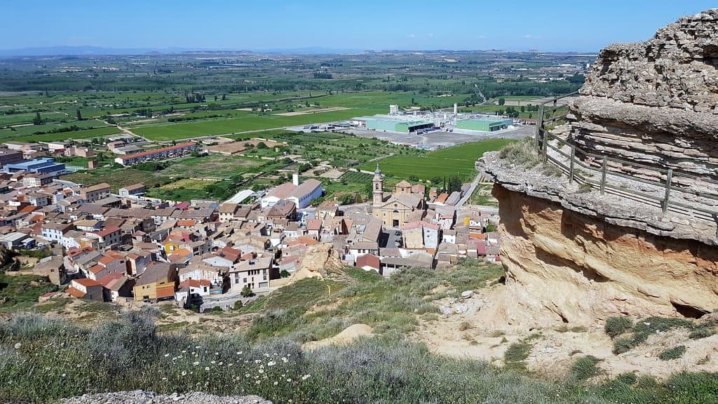 Vue sur Alcolea de Cinca