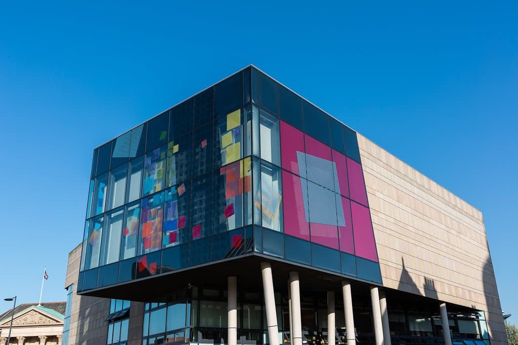 Exterior of QUAD building in Derby Market Place