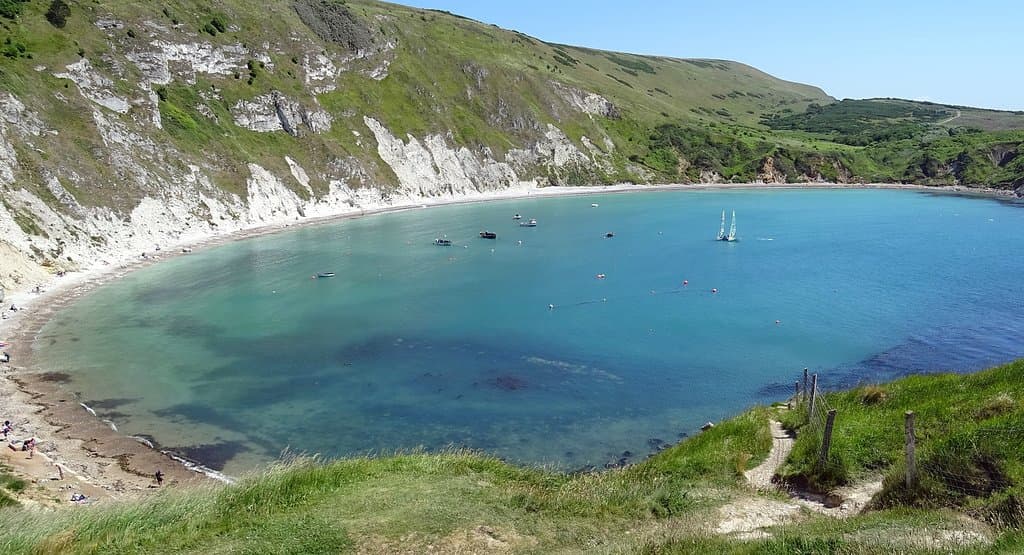 Lulworth Cove - Blick vom westlichen Hügel