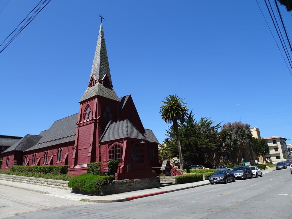 The little red church
